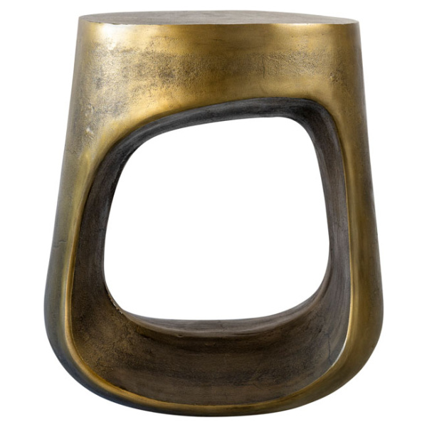 Concord Side Table _ Head On _ Brass